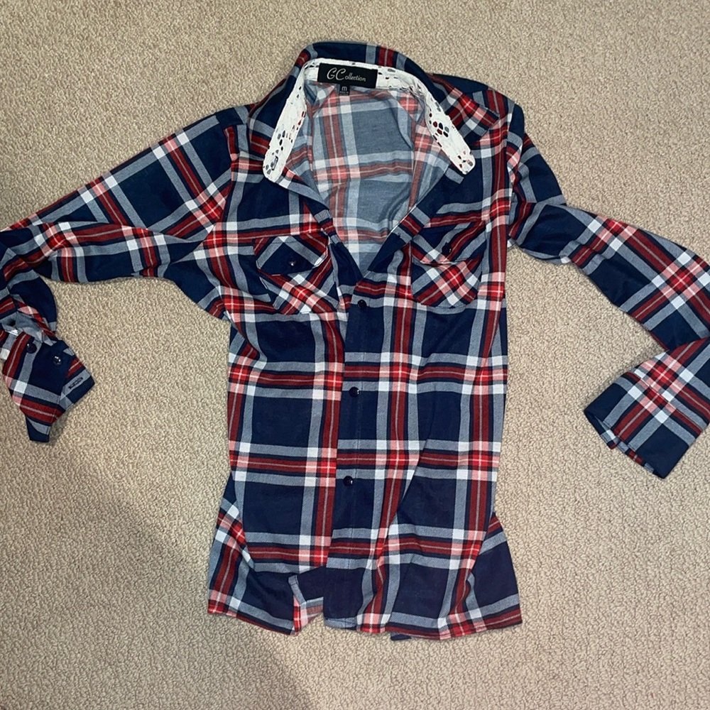 G collection plaid shirt